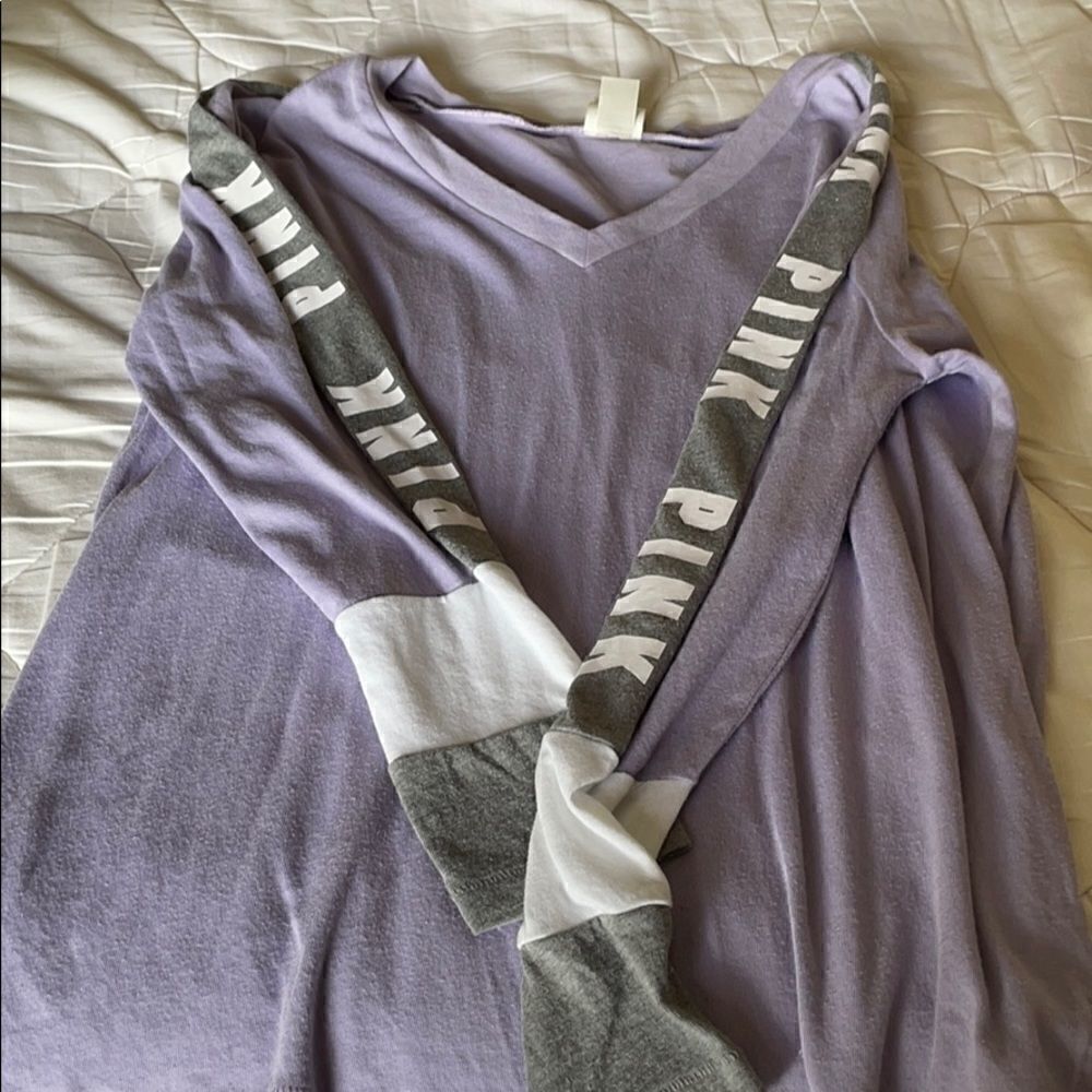 Pink - purple long sleeve oversized T